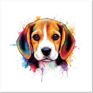 Beagle Ink Splash 3 Posters and Art